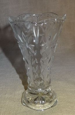 DL Vase Glasvase Blumenvase älter klein 12,5h 7/5,8 kaum gebraucht sehr gut erha