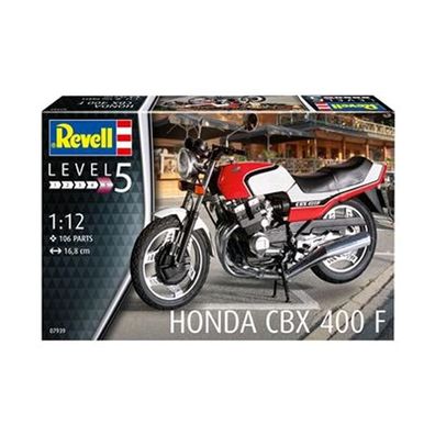 Revell 07939 Motorrad Honda CBX 400 F Modellbausatz 106 Teile Level 5 ca 16,8cm