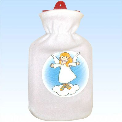 Wärmflasche Schutzengel mit Fleeceüberzug Wärmeflasche Engel Wärmekissen