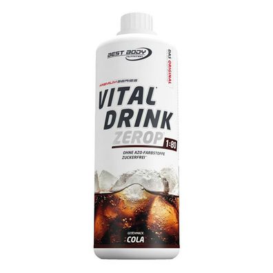 Best Body Nutrition Vital Drink Zerop Cola 1L Flasche Low Carb Mineraldrink