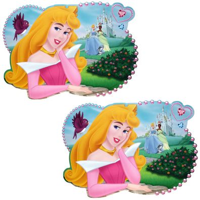 2 Disney Platzmatten Princess Malunterlage Platzdecke Kinder Tischunterlage