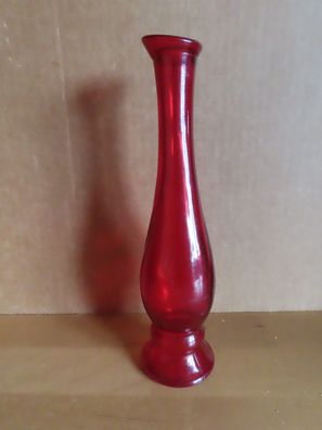 Vase Flasche OHNE Deckel rot Glas Charisma von Avon ca. 19,5 cm H