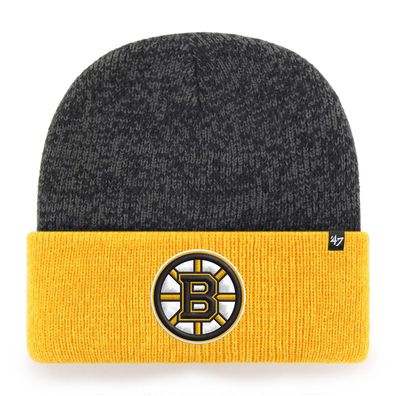 NHL Boston Bruins Wollmütze Mütze Brain Freeze Two Tone 195000479762 Beanie Hat