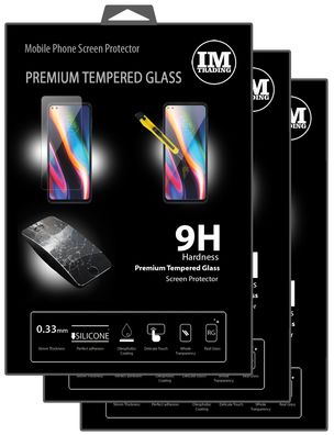3X Schutz Glas 9H Tempered Glass kompatibel mit Motorola Moto G 5G Plus