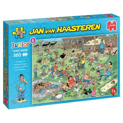 JUMBO 20063 Jan van Haasteren Junior 6 Der Streichelzoo 360 Teile Puzzle