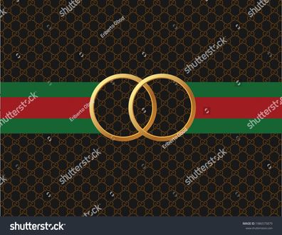 Fotogardine 3D Fotovorhang nach Maß Vorhänge & Gardine stock-vector-ring-gold-on-text
