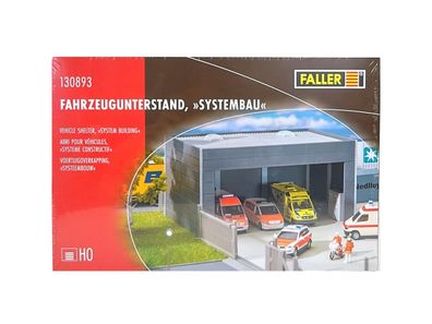 Modellbau Bausatz Fahrzeugunterstand, Systembau, Faller H0 130893 neu