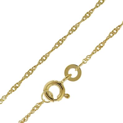 trendor Schmuck Damen-Kette 333 Gold / 8 Karat Singapur-Collier 1,2 mm breit 41050