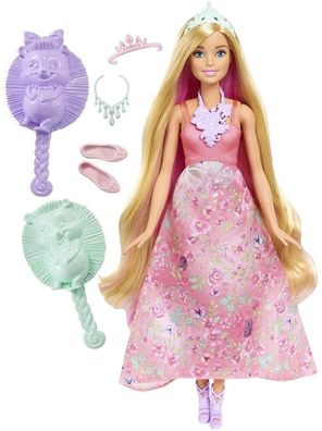Mattel Barbie Dreamtopia Farbfrisuren Prinezssin von blond zu pink! OVP DWH42