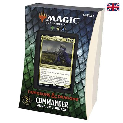 MTG Magic the Gathering - Dungeons & Dragons - Aura of Courage - 1 Commander Deck ...