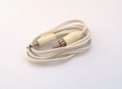 Kabel Cinchstecker auf Klinkenstecker 2,5mm Mono Anschlusskabel weiß 0,75m
