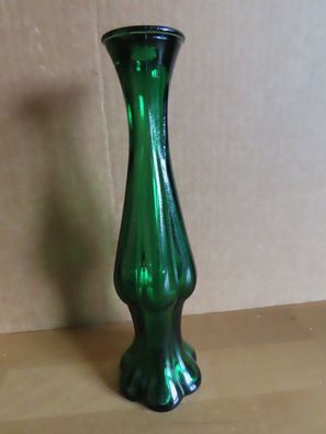 Vase Flasche OHNE Deckel grün Glas Emerald Bud Vase von Avon ca. 20 cm H