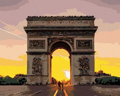 Malen nach Zahlen - Triumphbogen IN PARIS