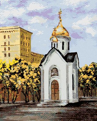Malen nach Zahlen - Russische Kapelle
