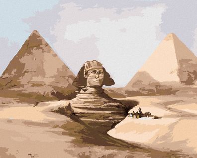 Malen nach Zahlen - SPHINX UND Pyramiden Ägypten