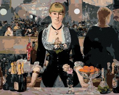 Malen nach Zahlen - BAR IN FOLIES Bergère (ÉDOUARD MANET)