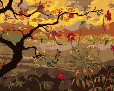 Malen nach Zahlen - Apfelbaum MIT ROTEN Früchten (PAUL RANSON)