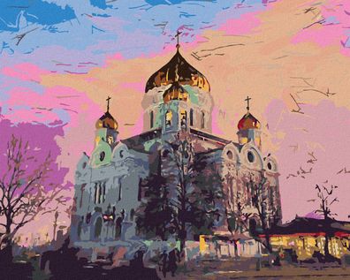 Malen nach Zahlen - Christus-erlöser Kathedrale IN MOSKAU