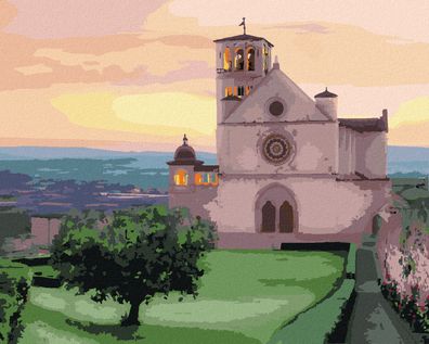 Malen nach Zahlen - Basilika DES Heiligen Franziskus VON ASSISI, Italien (TED DAVIS)