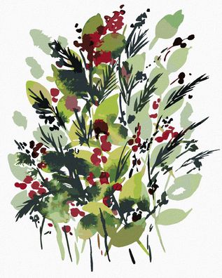 Malen nach Zahlen - Winterblumen (ALEXANDRIA Gilbert)