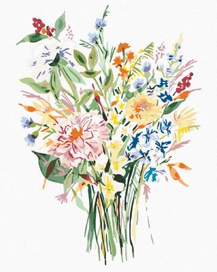 Malen nach Zahlen - Sommerblumenstrauss (ALEXANDRIA Gilbert)