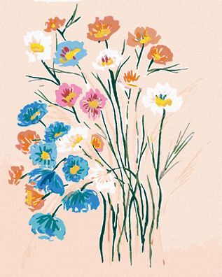Malen nach Zahlen - BUNTE Wildblumen (ALEXANDRIA Gilbert)