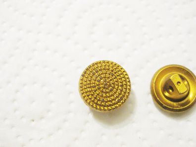 1 Kunststoffknöpfe altgoldfarben 14x8mm Öse Nr 4136