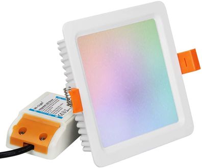 Mi Light MiBoxer FUT064 RGB + CCT Deckenleuchte Quadratischer LED-Einbaustrahler ...