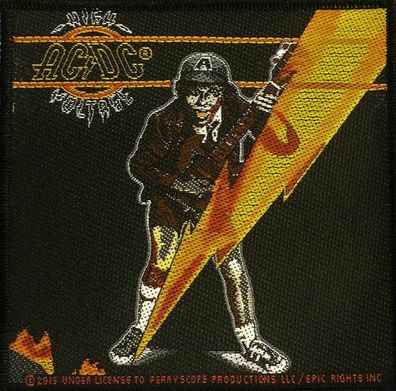 AC/ DC High Voltage Album gewebter Aufnäher woven Patch 100% offizielles Merch
