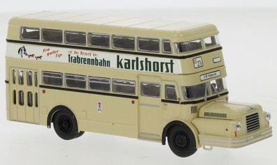 Brekina 61207 IFA Do 56 Bus, BVG - Trabrennbahn, 1960 Auto Modell 1:87 (H0)