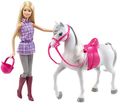 Original Barbie mit supersüßem Pferd und pinkem Mädchentraum Zubehör OVP DHB68