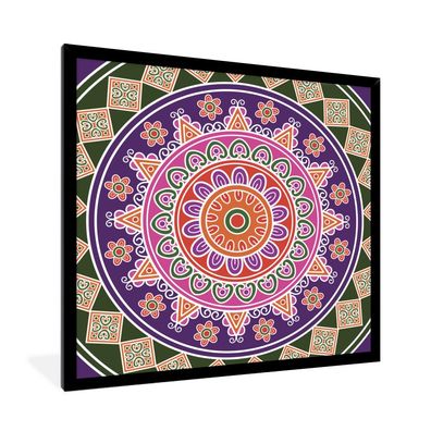 Poster - 40x40 cm - Mandala altmodisches Design