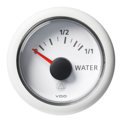 VDO-ViewLine Füllstandsanzeiger Frischwasser (kapazitiv) Ø52mm 0-1/1 8-32V 4-20mA ...