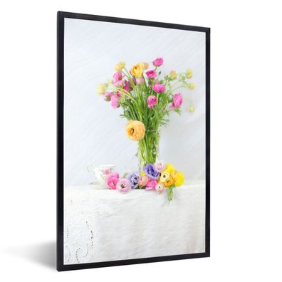 Poster - 20x30 cm - Stillleben - Farben - Blumen