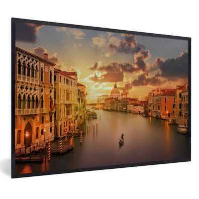 Poster - 60x40 cm - Italien - Gondel - Canal Grande