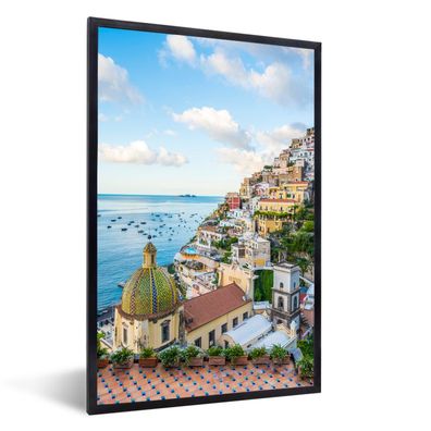 Poster - 40x60 cm - Italien - Positano - Wasser