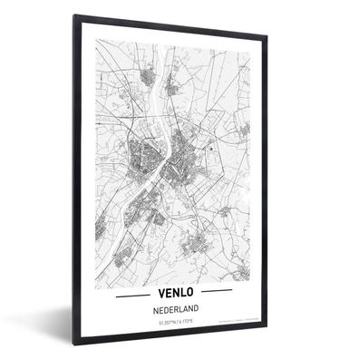 Poster - 60x90 cm - Stadtplan Venlo