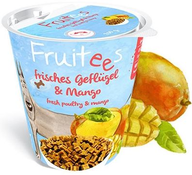 bosch Fruitees ¦ frisches Geflügel & Mango | 4-er Pack - 4 x 200g ¦ Snack's für Hunde