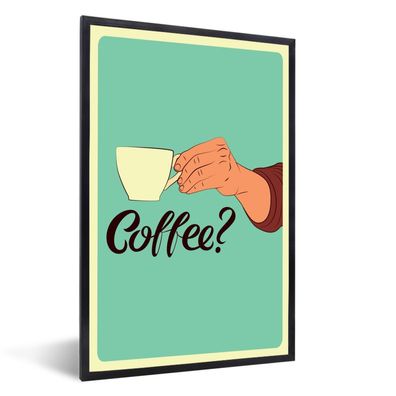 Poster - 60x90 cm - Kaffee - Retro - Sprichwörter