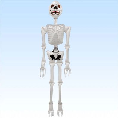 Aufblasbares Skelett 183cm Deko für Karneval Horror Halloween Grusel Party