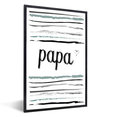 Poster - 40x60 cm - Geschenke zum Vatertag - Sprüche - Papa