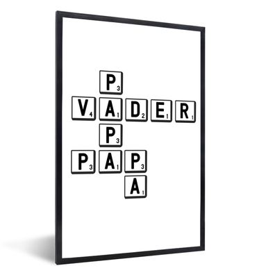 Poster - 40x60 cm - Vatertag - Papa - Sprichwörter