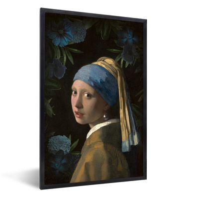 Poster - 40x60 cm - Das Mädchen mit dem Perlenohrring - Johannes Vermeer -