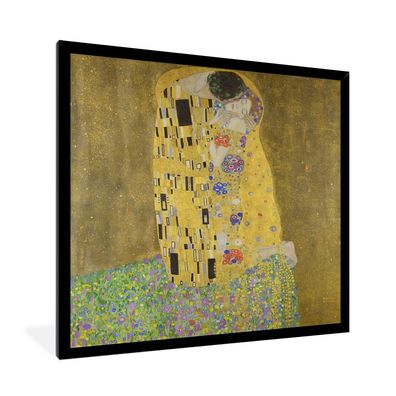 Poster - 40x40 cm - Der Kuss - Gustav Klimt