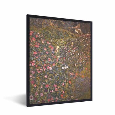 Poster - 60x80 cm - Italienische Gartenbaulandschaft - Gustav Klimt