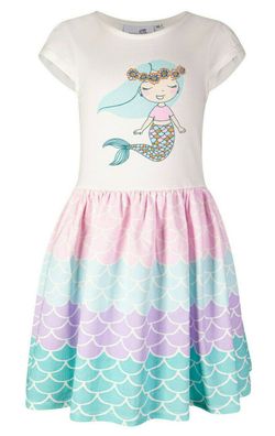 Happy Girls® Mädchen Jersey Kleid Meerjungfrau