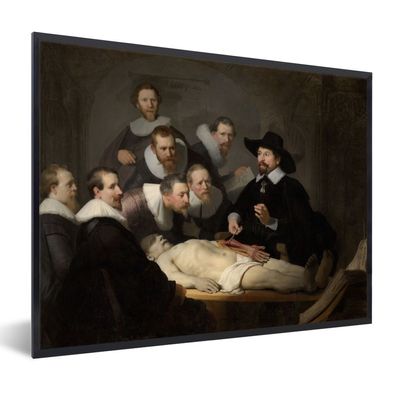 Poster - 40x30 cm - Die Anatomiestunde von Dr. Nicolaes Tulp - Gemälde von