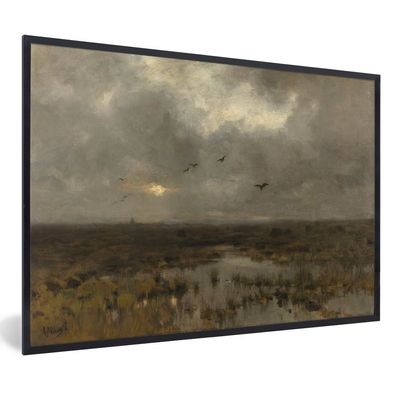 Poster - 60x40 cm - Der Sumpf - Gemälde von Anton Mauve