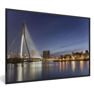 Poster - 60x40 cm - Rotterdam - Erasmus - Brücke