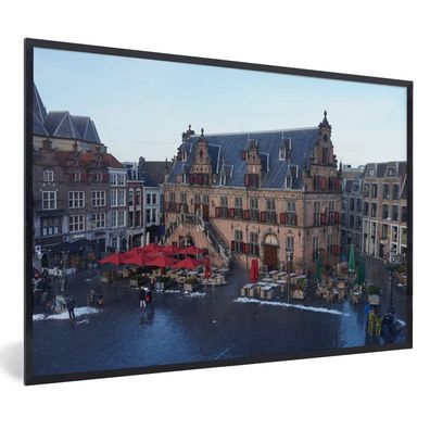 Poster - 60x40 cm - Markt - Nijmegen - Stadt